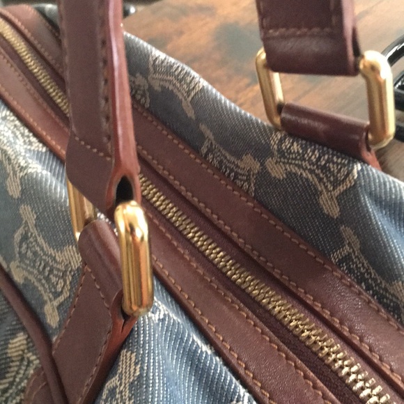 EUC Celine Denim Leather Trimmed - Picture 10 of 16